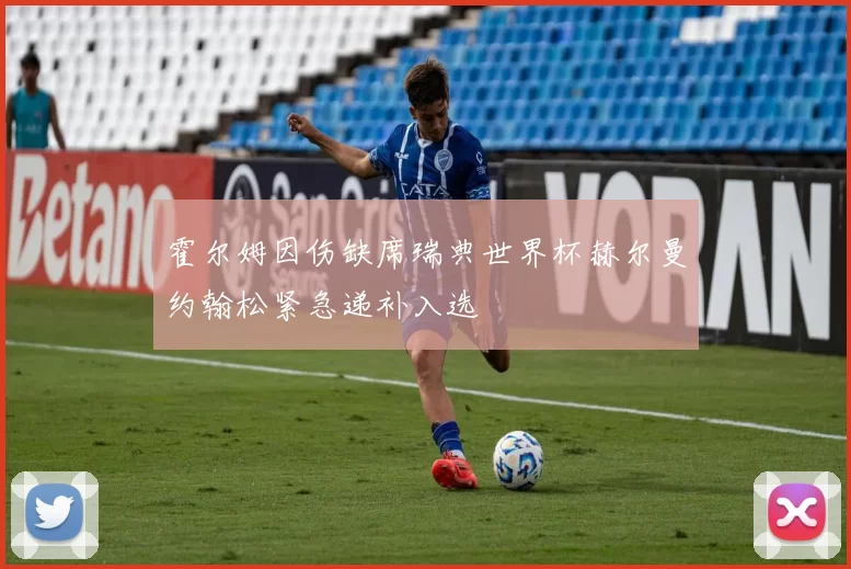 霍尔姆因伤缺席瑞典世界杯赫尔曼约翰松紧急递补入选